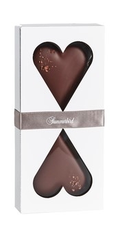 Summerbird 2 stk klassiske marcipanhjerter 50g